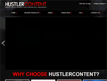 Tablet Screenshot of hustlercontent.com